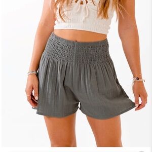 Lotus & Luna- Granite Cotton Shorts- size S/M